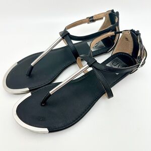DV by Dolce Vita Labelle Sandals Size 8 Women’s Black & Silver